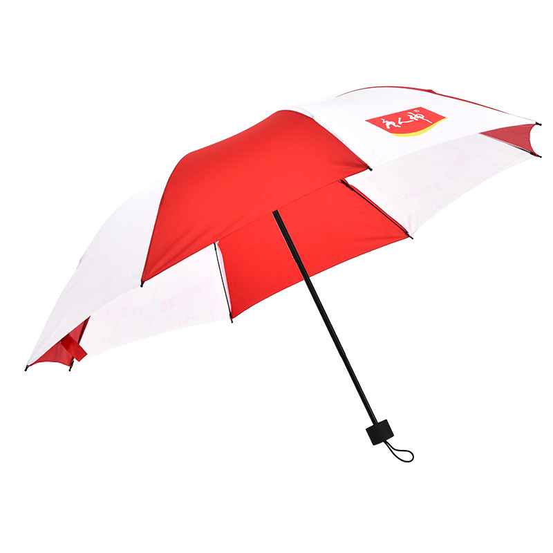 8-rebrni kišobran, ručno otvaranje, 190T tkanina, čelični okvir, UV zaštita UPF50+, tisk logotipa