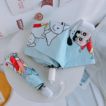 Dječji kišobran za sunce i kišu s gradijentnim dizajnom, 3-dijelni, automatsko otvaranje, 8 rebara, tkanina 190T, šipke od željeza, ručka od plastike