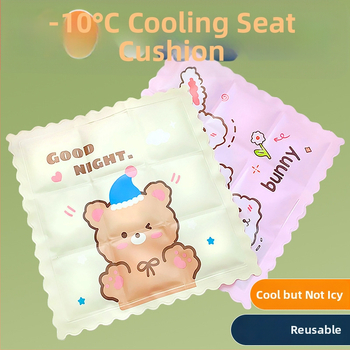 Ледена подложка за охлаждане на офисно бюро и лаптоп — PVC плат, пълнеж от ледени кристали, карикатурен стил, приблизително 600 г, кутия с 40 броя