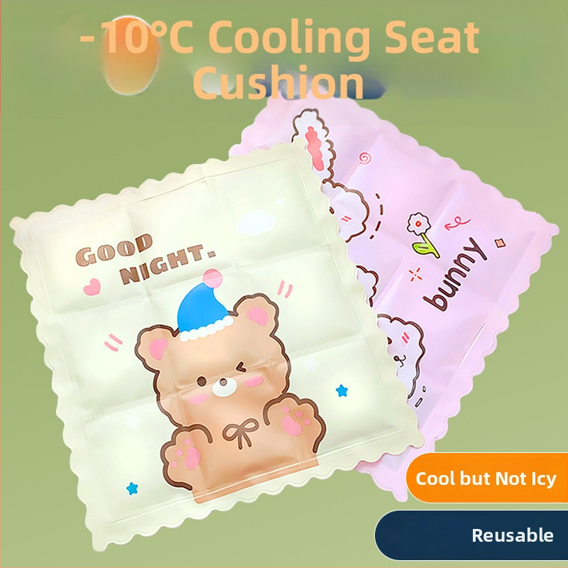 Ледена подложка за охлаждане на офисно бюро и лаптоп — PVC плат, пълнеж от ледени кристали, карикатурен стил, приблизително 600 г, кутия с 40 броя