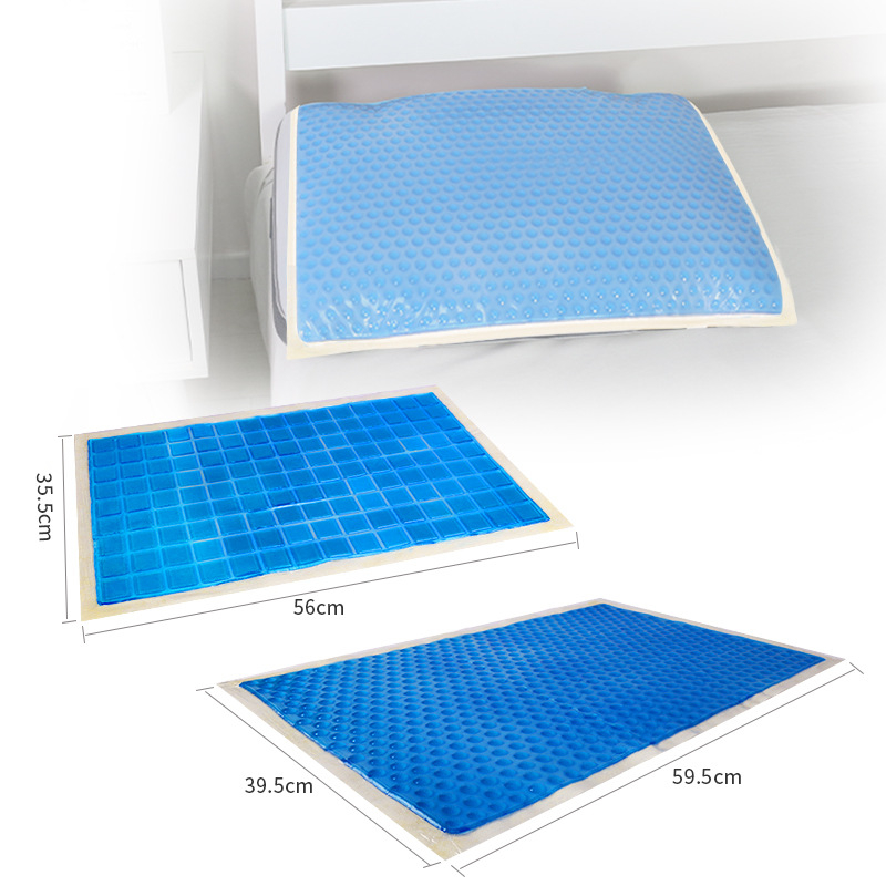 Гелова охлаждаща подложка за възглавница за дома, PU гел, студен гел, тегло 450 g, опаковка 20 бр, за предпазване от прегряване