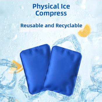 Ледена подложка за физиотерапия – повторно използваема гел ледена торбичка за горещи и студени компреси, 60 g; 70D найлон; пълнител: ледени кристали; персонализирано обработване; подходяща за рехабилитация и масаж