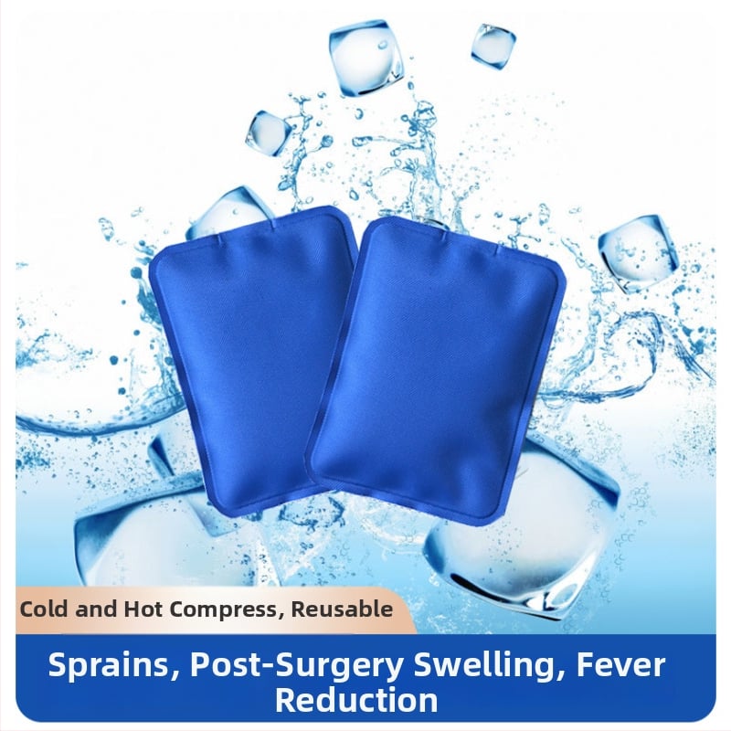 Ледена подложка за физиотерапия – повторно използваема гел ледена торбичка за горещи и студени компреси, 60 g; 70D найлон; пълнител: ледени кристали; персонализирано обработване; подходяща за рехабилитация и масаж