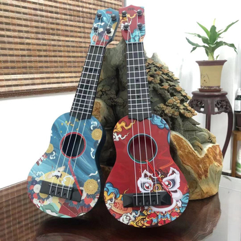 Dječja ukulele u nacionalnom stilu – plastična igračka gitara, podrijetlo Guangdong Shantou, za 0–3 godine, interaktivno učenje