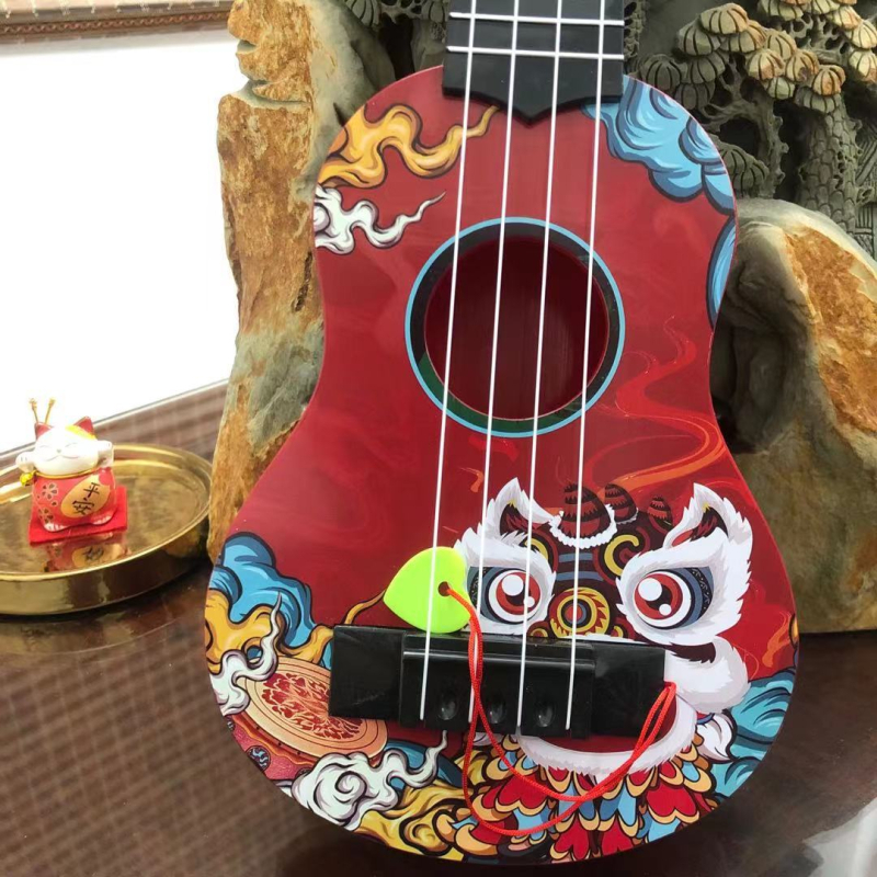 Dječja ukulele u nacionalnom stilu – plastična igračka gitara, podrijetlo Guangdong Shantou, za 0–3 godine, interaktivno učenje