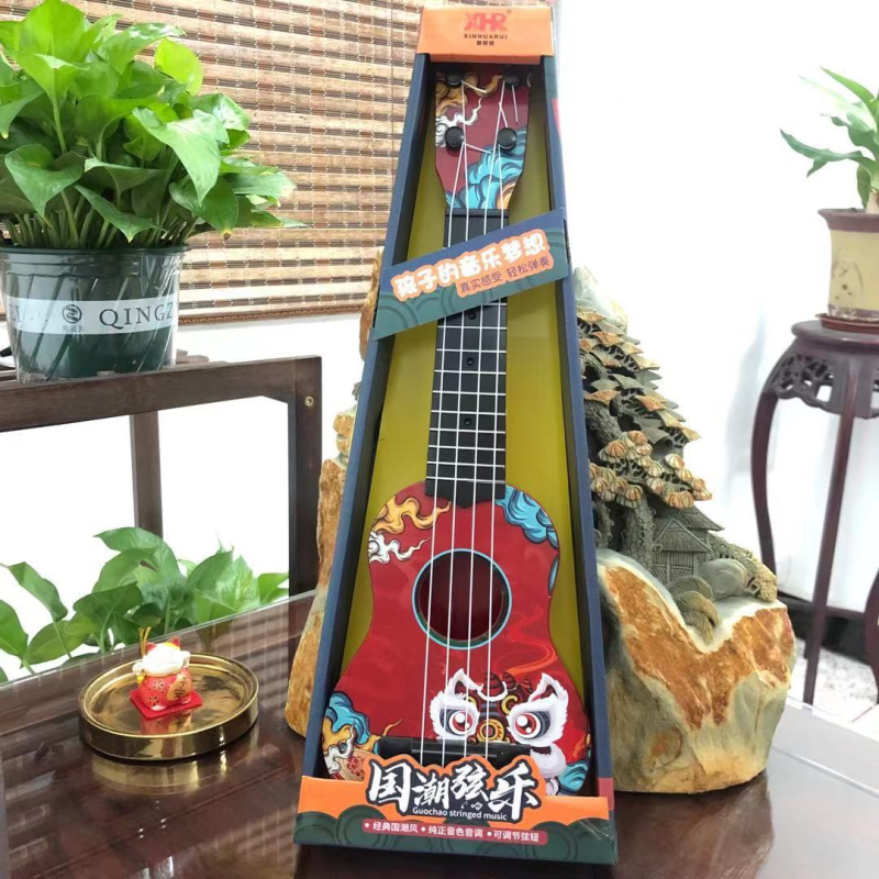 Dječja ukulele u nacionalnom stilu – plastična igračka gitara, podrijetlo Guangdong Shantou, za 0–3 godine, interaktivno učenje