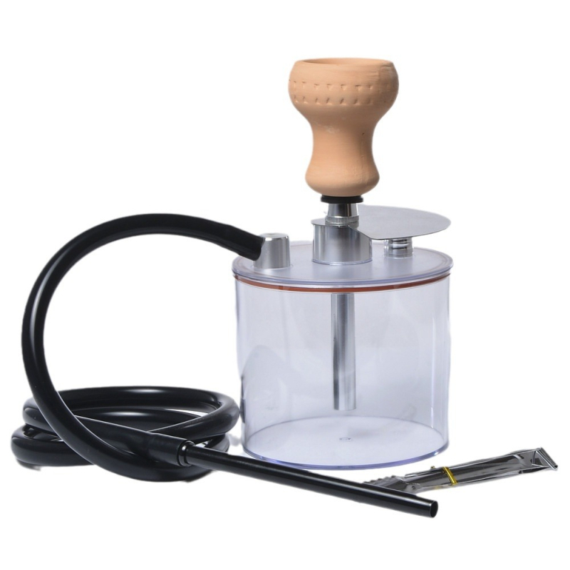 Set shisha din plastic acrilic, antivânt, reutilizabil, Xisa MSH