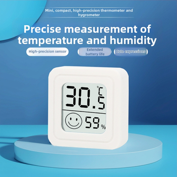YQ vnútorný mini teplomer-hygromometer, nástenný, model B5197-2506xf, rozlíšenie teploty 1°, typ: iné teplomery