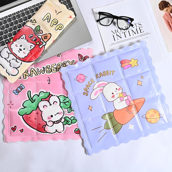 Ледена подложка за охлаждане – PVC плат, воден пълнител, карикатурен стил; подходяща за студентско общежитие, офис и кола; персонализирана обработка