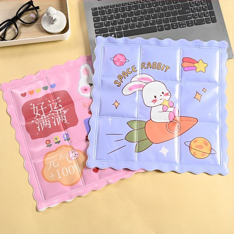 Ледена подложка за охлаждане – PVC плат, воден пълнител, карикатурен стил; подходяща за студентско общежитие, офис и кола; персонализирана обработка