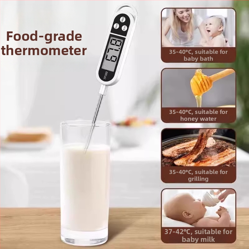 Termometru pentru alimente, tip sondă, pentru bucătărie, cu precizie înaltă