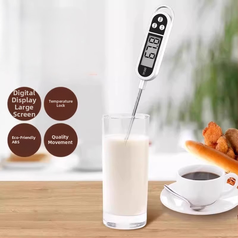 Termometru pentru alimente, tip sondă, pentru bucătărie, cu precizie înaltă