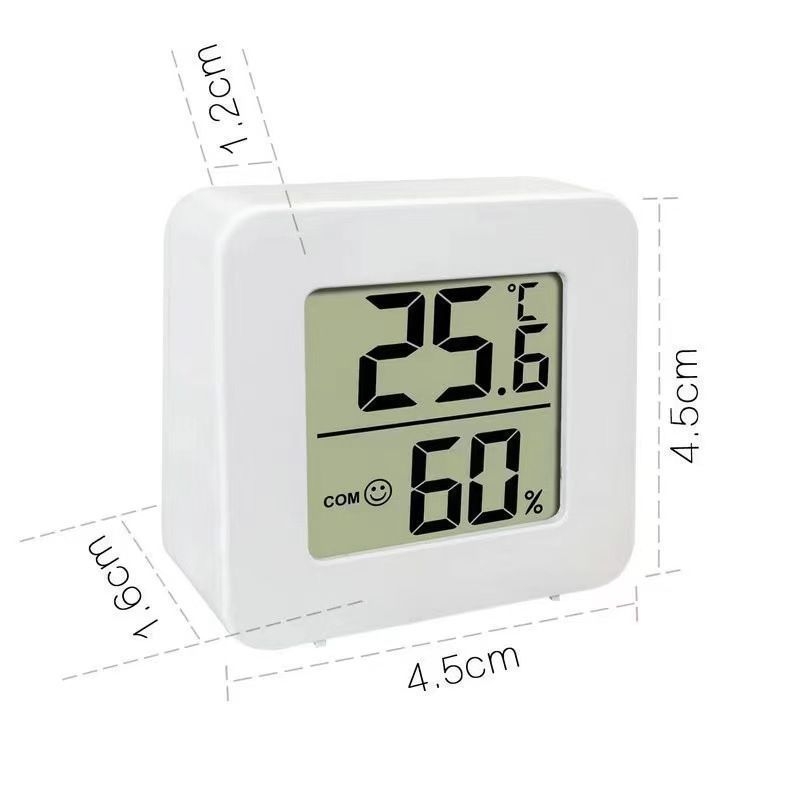 Termometar za sobu s digitalnim zaslonom, minimalistički dizajn, rezolucija temperature 0,1°C, kutija 600 komada, mogućnost prilagođavanja