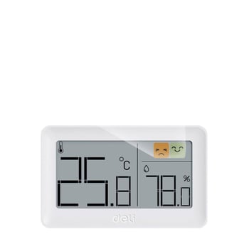 Deli termometru digital de interior montat pe perete pentru camera copilului, precizie ridicată, rezoluție temperatură 1°C