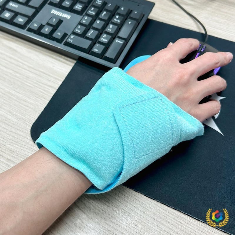 Gel ledeni paket za zglob zapešća s integriranim dizajnom, toplinska i hladna terapija, PVC tkanina, 230 g