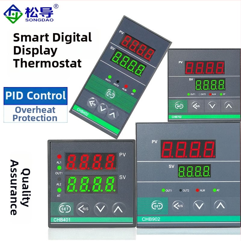 Digitálny PID inteligentný termostat so dvoma výstupmi a displejom CHB401/402/702/902 – zariadenie na riadenie teploty