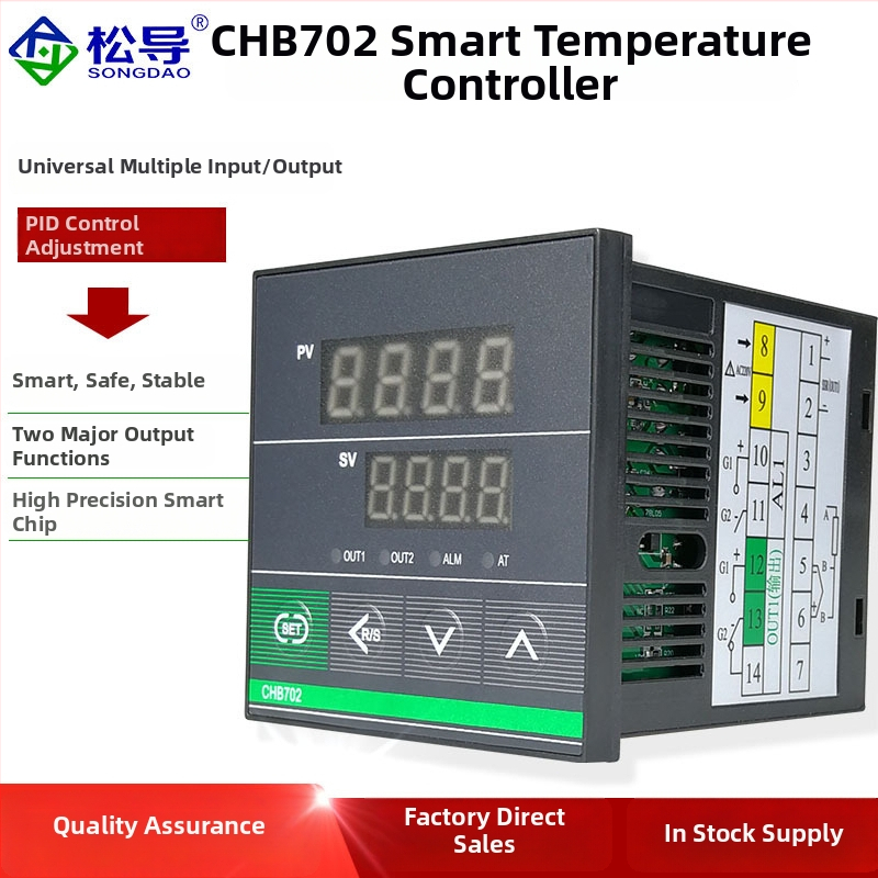 Digitálny PID inteligentný termostat so dvoma výstupmi a displejom CHB401/402/702/902 – zariadenie na riadenie teploty