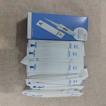 Capace pentru termometru – pentru gură la copii și anal pentru animale de companie, 100 bucăți într-o cutie, igienice