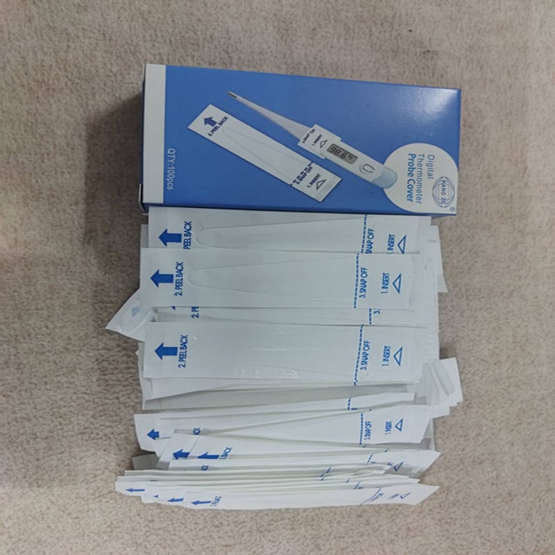 Capace pentru termometru – pentru gură la copii și anal pentru animale de companie, 100 bucăți într-o cutie, igienice