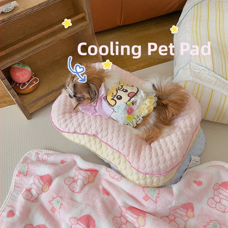Охлаждащо легло за кучета, подложка от плат, произход Хъбей