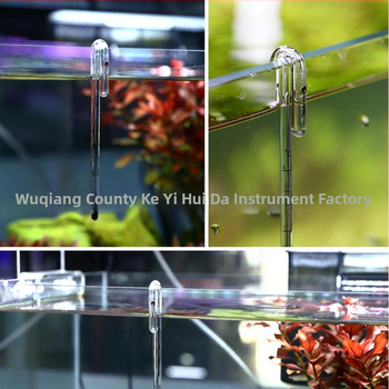 Stakleni termometar za vodu u akvariju, zidni termometar s kukom, model sr-ggwdj, Shengrui, raspon mjerenja 0–40°C