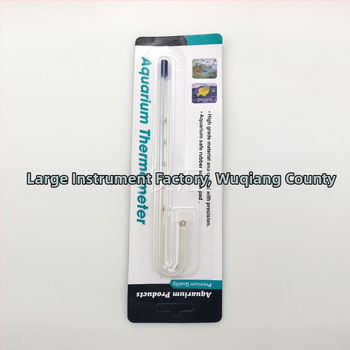 Stakleni termometar za vodu u akvariju, zidni termometar s kukom, model sr-ggwdj, Shengrui, raspon mjerenja 0–40°C