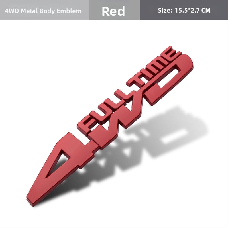 Chuangya наклейка за кузов, 4WD стил, цинкова сплав, силно прилепване, персонализирана обработка