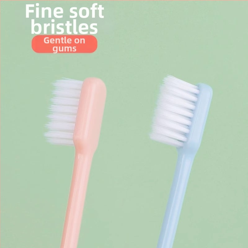 Οδοντόβουρτσα για ενήλικες με μαλακές τρίχες και καθαριστή γλώσσας – μάρκα Friendly, χειροκίνητη, καθαρισμός δοντιών