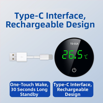 Akvarijski termometar s LCD zaslonom, vanjski vodomjer, visoka preciznost (Materijal: Plastika; Kategorija: Termometar; Funkcija: Mjerenje temperature vode)