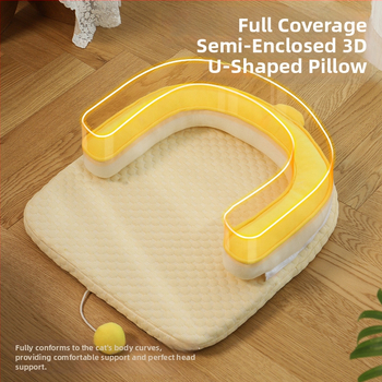 Meow Fairy котешко легло – дишаща охлаждаща подложка, плат, гнездо за домашни любимци, подходящо за котки