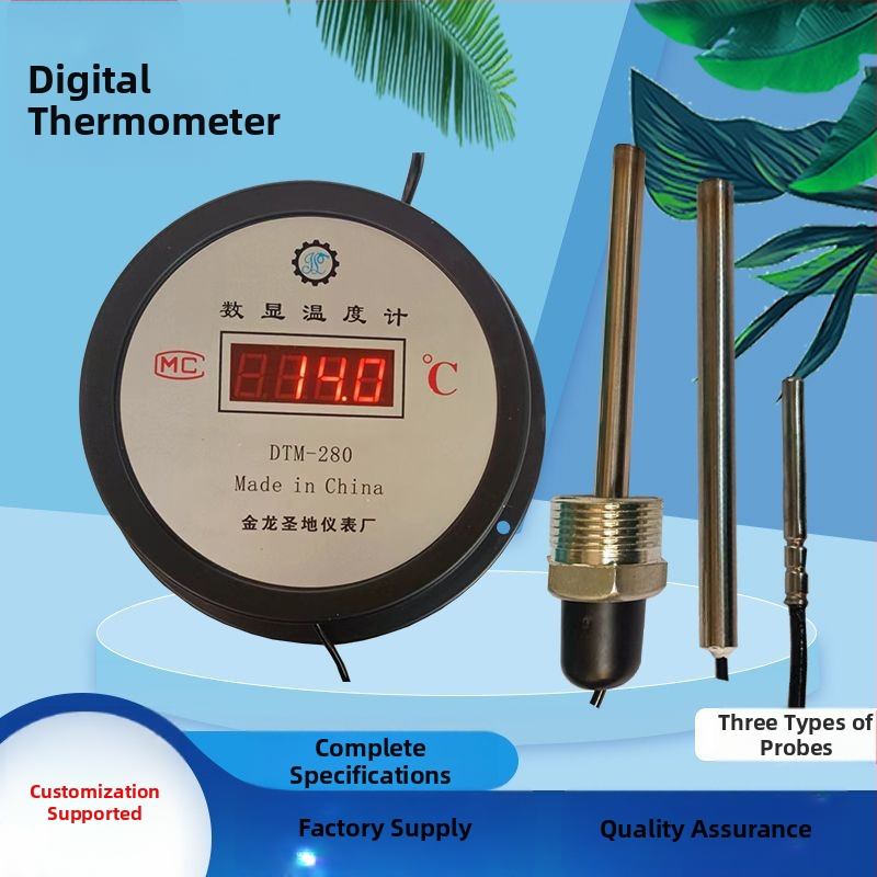 Digitálny teplomer so sondou pre akvakultúru, skladovanie v chlade a priemyselné meranie teploty vody, vhodný pre rybníky a skleníky, vysoká presnosť