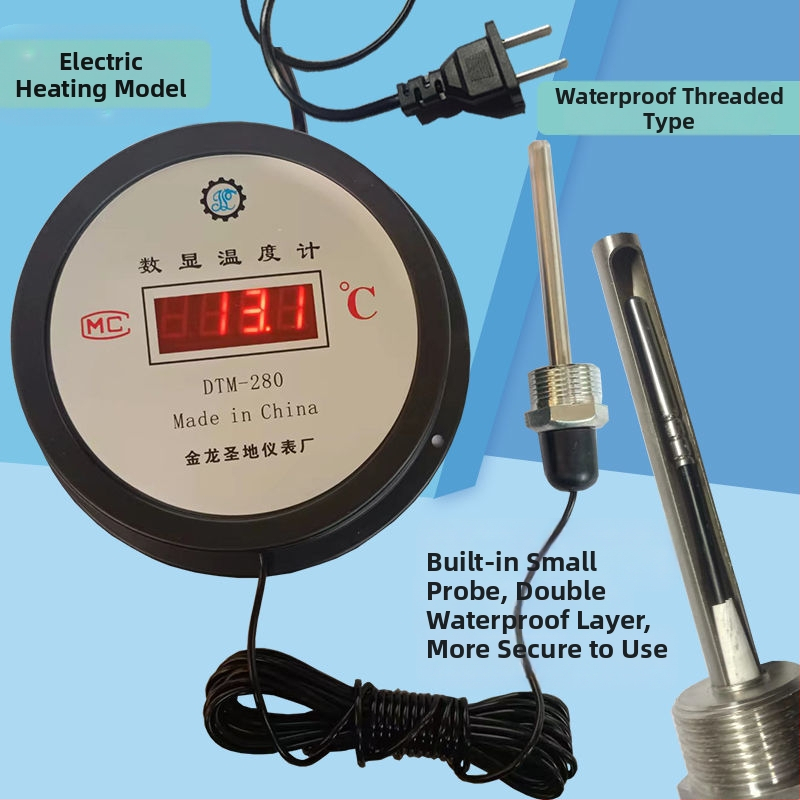 Digitálny teplomer so sondou pre akvakultúru, skladovanie v chlade a priemyselné meranie teploty vody, vhodný pre rybníky a skleníky, vysoká presnosť