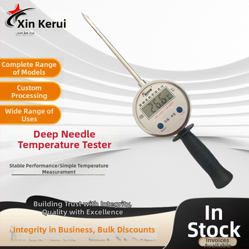 Ručni digitalni termometar za spremnike žitarica s proširenom sondom — promjer sonde 8 mm, duljina 10 cm–3 m, nehrđajući čelik 201 (moguće 304)