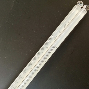 Jianxing stakleni termometar, podjela 0,1°C, raspon 0–50°C, termometar sa živom