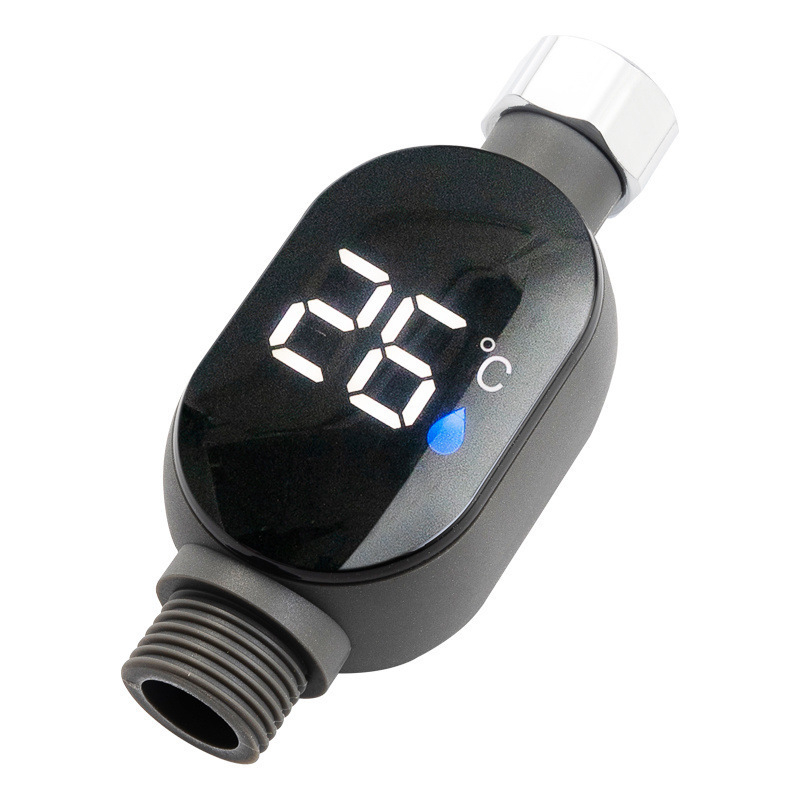 Tuš termometar s LED digitalnim zaslonom, raspon temperatura 00–99°C, dodatak za tuš kabinu