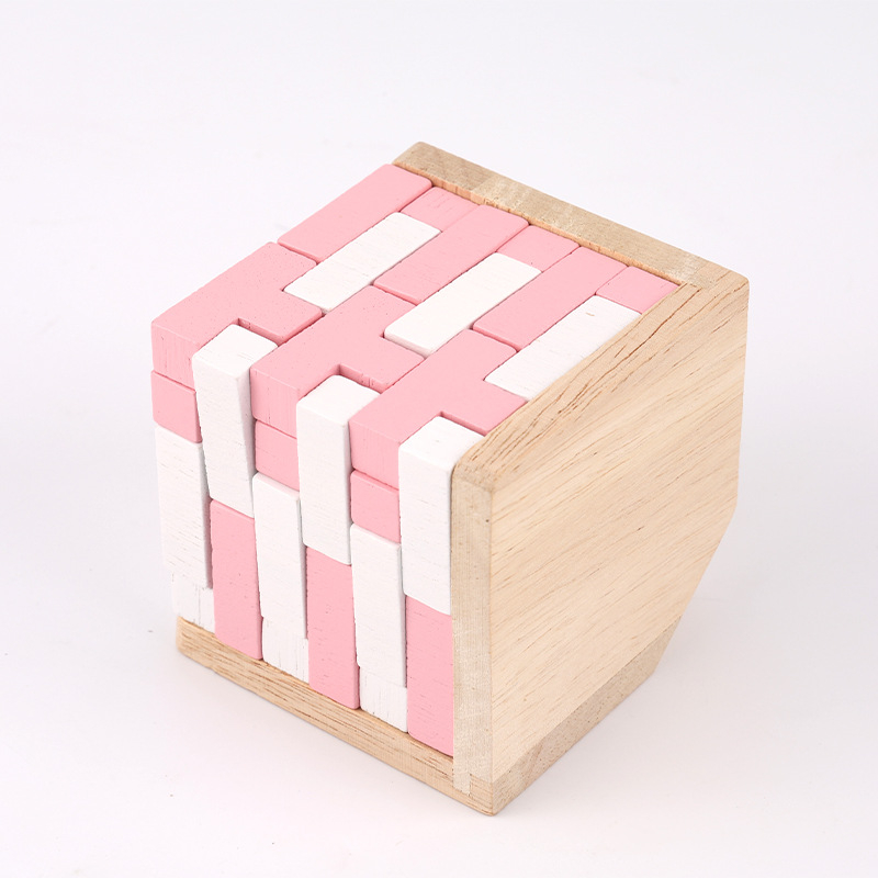 Drveni Kongming lock puzzle – Zhisuo marka, Tetris blokovi, emocionalni trening i kognitivni razvoj, porijeklo Zhejiang