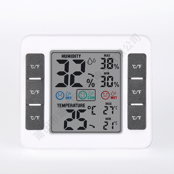 Unutarnji higrometar i termometar, rezolucija temperature 1°C, mogućnost privatne marke, plastično kućište