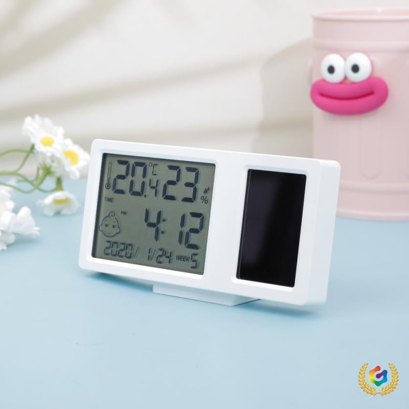 Mini solarni digitalni higrometar za mjerenje temperature i vlage — rezolucija 0,1°C, mogućnost prilagodbe, pakiranje 400 komada