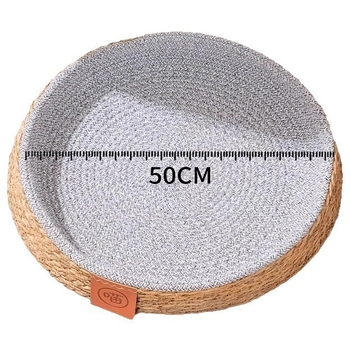 Легло за котки от ратан с гнездо за четири сезона – дишащо, котешка възглавничка