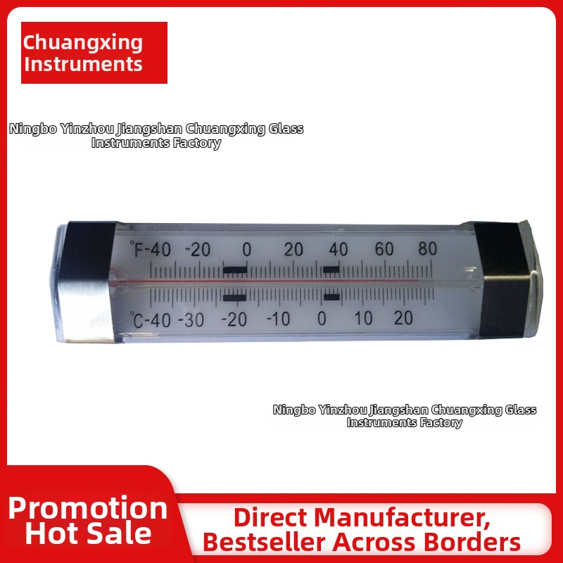 Sklenený teplomer do chladničky, model L-2, interný štandard, Rozsah merania -20~27, Chyba indikácie: kladná a záporná