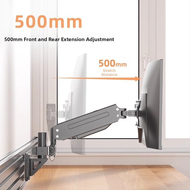 Držiak na monitor s otočnou vyvýšenou ramenou, model WMPA01, studená valcovaná oceľ, 3 kg