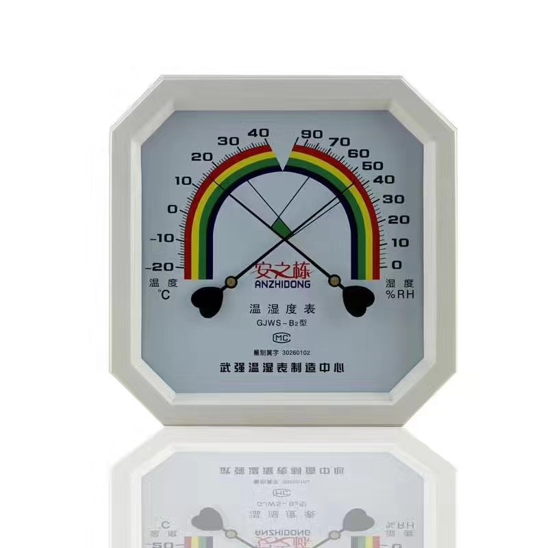 oktogonalan mjerač temperature i vlage, za unutarnju upotrebu, zidna montaža, visoka preciznost