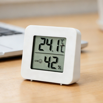 Senzor za vlagu i temperaturu u sobi s digitalnim zaslonom, zidna montaža, unutarnja upotreba za dječju sobu, mjerenje suhe i mokre temperature, rezolucija 1 stupanj