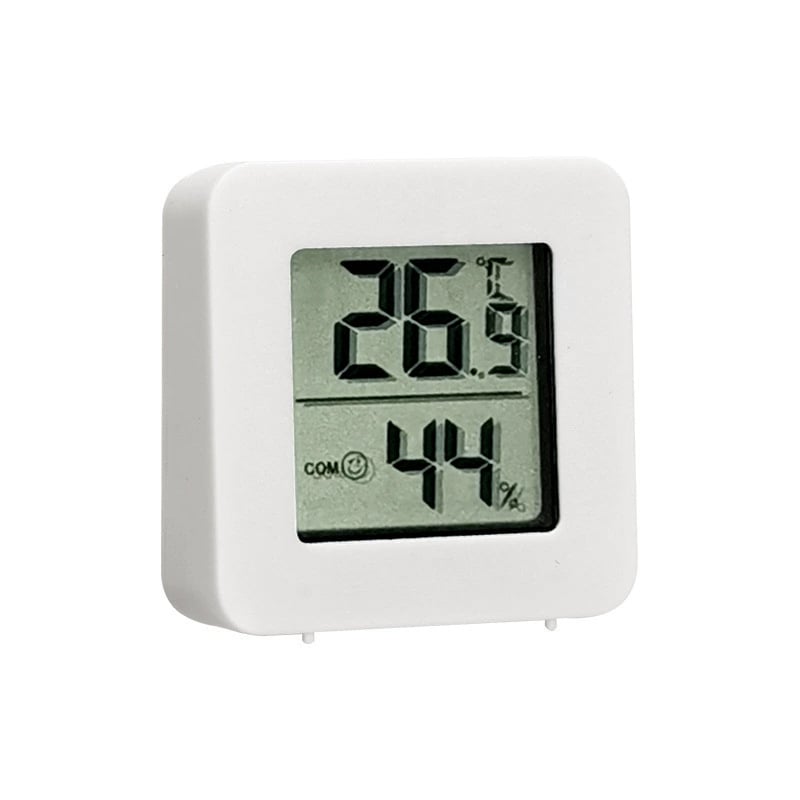 Senzor za vlagu i temperaturu u sobi s digitalnim zaslonom, zidna montaža, unutarnja upotreba za dječju sobu, mjerenje suhe i mokre temperature, rezolucija 1 stupanj