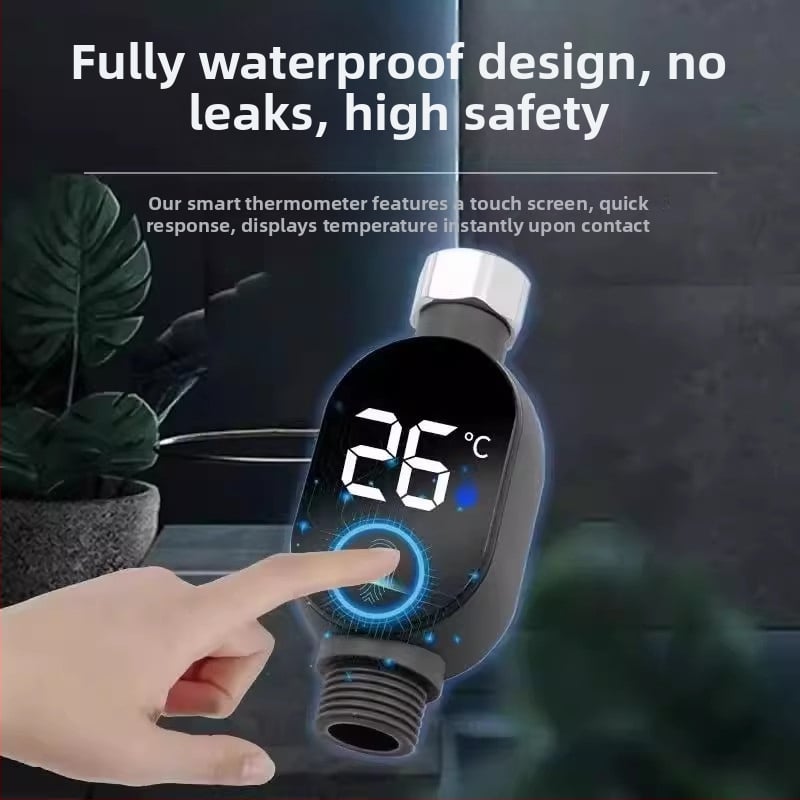 Kućni vodootporni digitalni termometar za kupaonicu s LCD prikazom – precizno mjerenje temperature za tuš i slavinu, poboljšana vlaga i temperatura