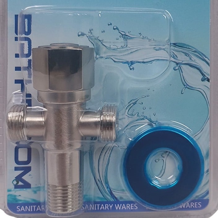 Ventil za WC od nehrđajućeg čelika 304, univerzalni s 1-in-2-out prekidačem, navojni spoj, model ST-985521, Ø20 mm, radni tlak 0-1.6 MPa, bakreno jezgro