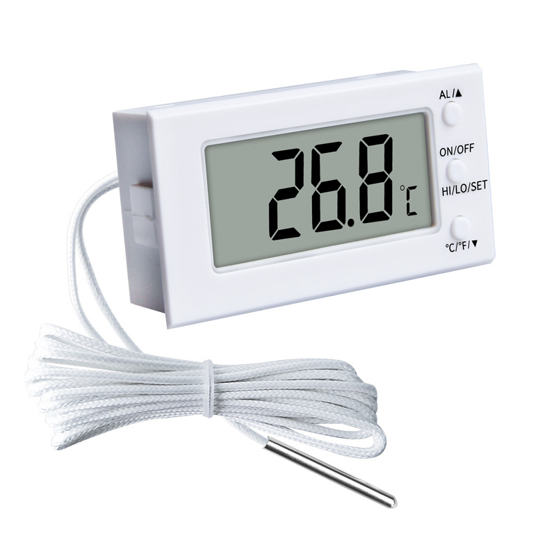 Ugrađeni digitalni termometar s senzorom za praćenje opreme za hlađenje i grijanje; rezolucija 0,1°C/0,1°F; mogućnost prilagodbe; 160 komada po kutiji