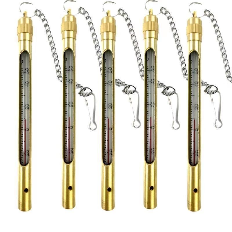 Комплект стъклени термометри за рудници – преносим, от чист мед, за въглищни и металургични мини
