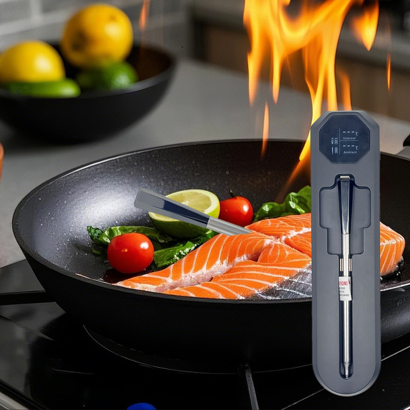 DT-131 Bluetooth vodootporni termometar za hranu s aplikacijom, bežični senzor, 0,1°C rezolucija