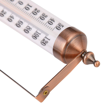 Zidni metalni termometar sa staklenom šipkom i higrometrom za unutarnju i vanjsku upotrebu u vrtu